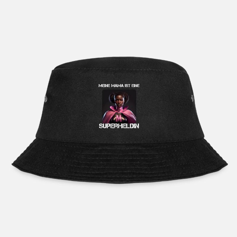 Mama Superheldin - Meine Mama ist eine - Bucket Hat - Schwarz
