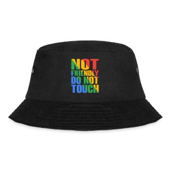 Not Friendly, Do Not Touch 17 - Bucket Hat - black - Front - Lela (165cm)