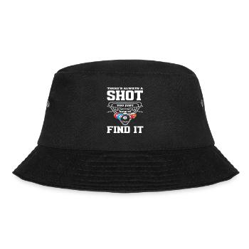 Billard Spieler - Bucket Hat - Schwarz - Vorne - Lela (165cm)