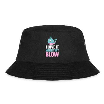 Whale Watcher Saying Whale Fans Humpback Whales - Bucket Hat - black - Front - Lela (165cm)