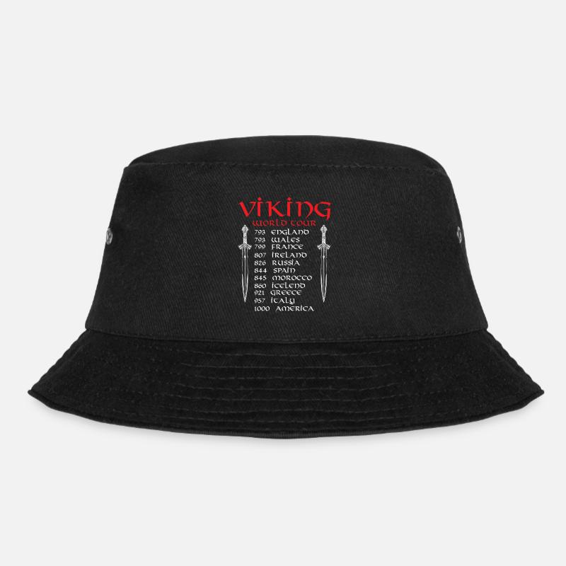 Viking World Tour - Bucket Hat - Schwarz
