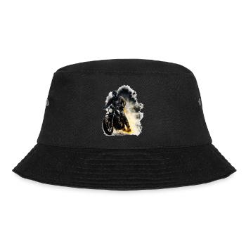 Motorrad - Bucket Hat - Schwarz - Vorne - Lela (165cm)