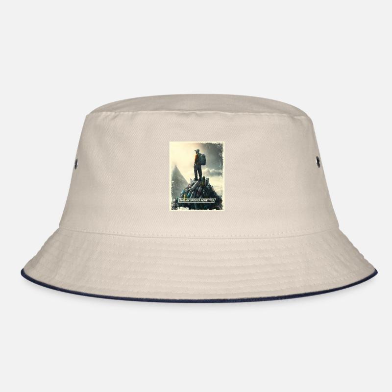 Mountaineering Post-Apocalyptic World Bucket Hat
