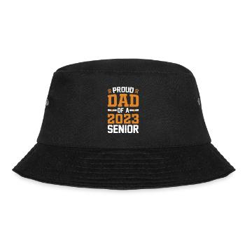 Lustige Stolzer Vater Eines Abschlussgeschenks - Bucket Hat - Schwarz - Vorne - Lela (165cm)