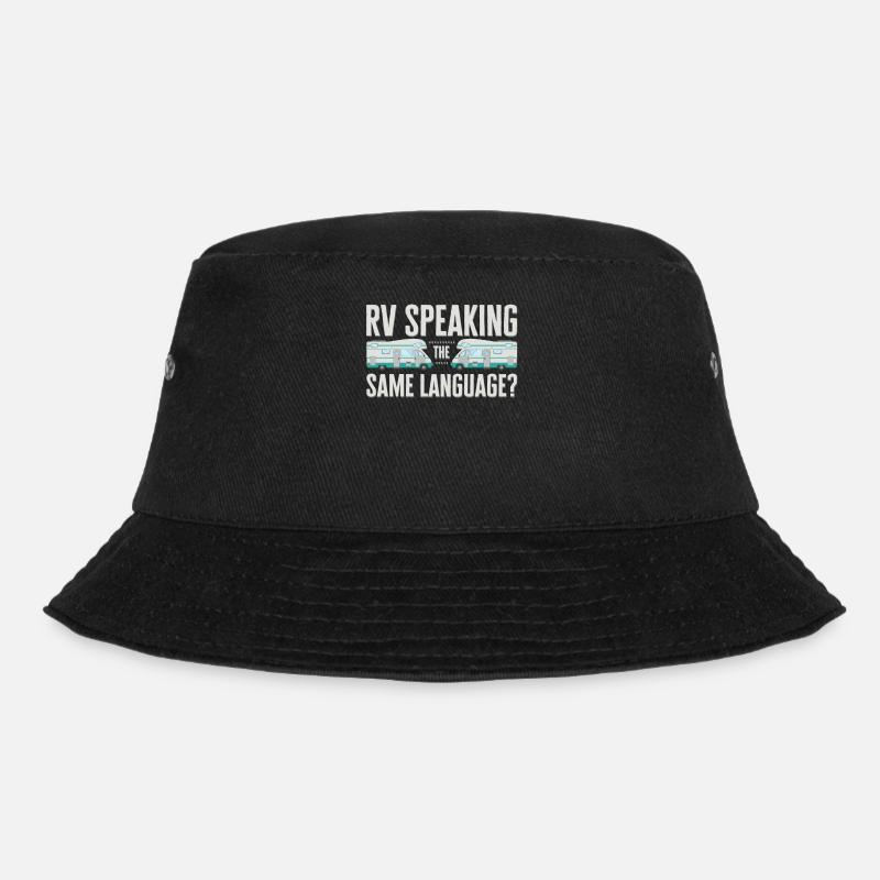 Wohnmobil, Wohnmobil, Wohnmobilcamping - Bucket Hat - Schwarz