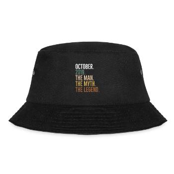 October 2019 The Man The Myth The Legend - Bucket Hat - black - Front - Lela (165cm)