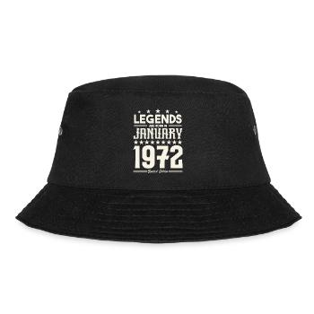 Gift legende januari 1972. Gift januari 1972. - Vissershoed - zwart - Voor - Lela (165cm)