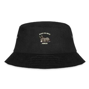 Mach ich doch ...Morgen Müder Esel - Bucket Hat - Schwarz - Vorne - Lela (165cm)