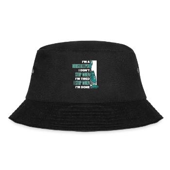 Housekeeping Housekeeper Cleaner Cleaning - Bucket Hat - black - Front - Lela (165cm)
