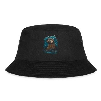 Otter sea otter - Bucket Hat - black - Front - Lela (165cm)