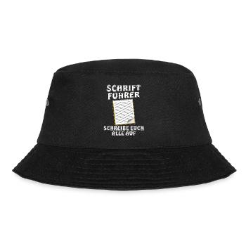SCHRIFTFÜHRER - Bucket Hat - Schwarz - Vorne - Lela (165cm)