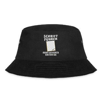 SCHRIFTFÜHRER - Bucket Hat - Schwarz - Vorne - Lela (165cm)