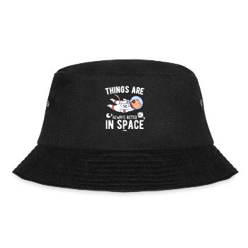 dog science universe galaxy - Bucket Hat - black - Front - Lela (165cm)