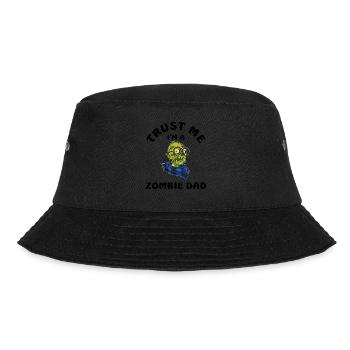 Trust Me I Am A Zombie Dad - Bucket Hat - Schwarz - Vorne - Lela (165cm)