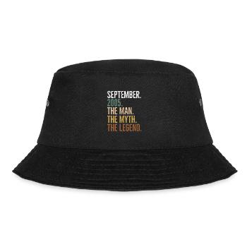 September 2005 The Man The Myth The Legend - Bucket Hat - Schwarz - Vorne - Lela (165cm)
