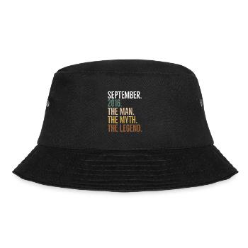 September 2016 The Man The Myth The Legend - Bucket Hat - black - Front - Lela (165cm)