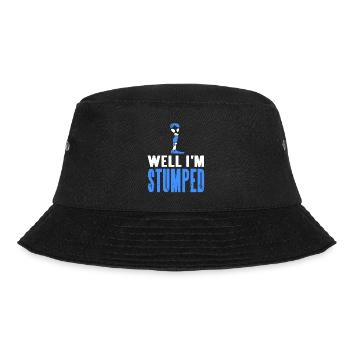 Well I'm Stumped Retro Funny Prosthesis T-Shirt - Bucket Hat - black - Front - Lela (165cm)
