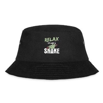 Reptilien Für Fans Von Schlangen - Bucket Hat - Schwarz - Vorne - Lela (165cm)