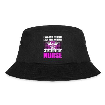 Krankenschwester Outfit Krankenpflegerin - Bucket Hat - Schwarz - Vorne - Lela (165cm)
