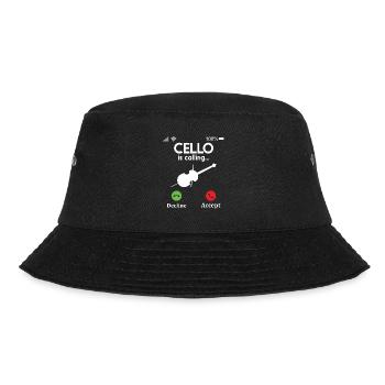 Cello -Musikinstrument - Bucket Hat - Schwarz - Vorne - Lela (165cm)