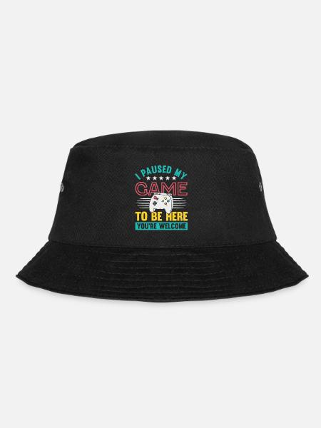 I paused my Game to be here you're welcome - Bucket Hat - Schwarz