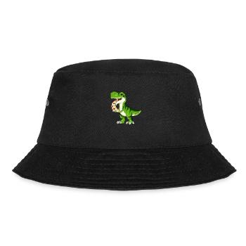 Pizzaliebhaber - TREX Pizza - Bucket Hat - Schwarz - Vorne - Lela (165cm)