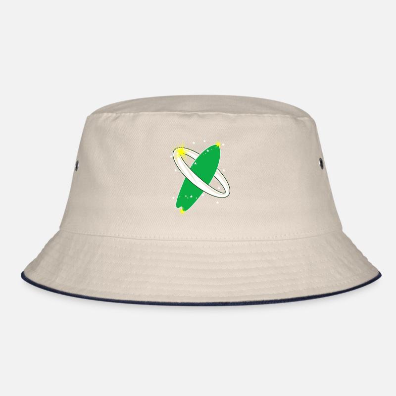 Surfboard im Weltraum Surfer Bucket Hat