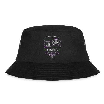 backpfeife geburtstagsgeschenk backpfeiffe - Bucket Hat - Schwarz - Vorne - Lela (165cm)