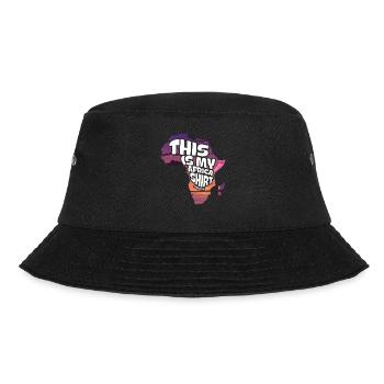 This Is My Africa Shirt - Bucket Hat - Schwarz - Vorne - Lela (165cm)