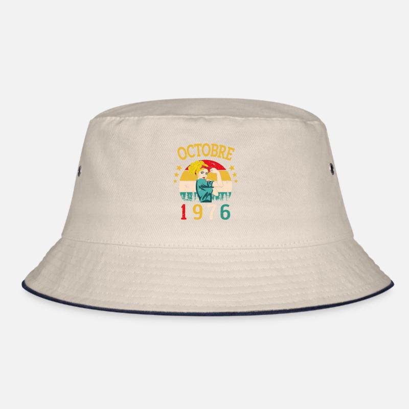Oktober 1976 Jubiläums Vintage Geschenkidee Bucket Hat