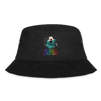 Offizielles Schlafshirt Panda Pandabär Nachtshirt - Bucket Hat - Schwarz - Vorne - Lela (165cm)
