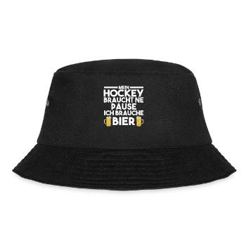 Eishockey Hockeyspieler Hockey - Bucket Hat - Schwarz - Vorne - Lela (165cm)