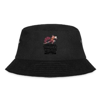 Volleyball - Bucket Hat - black - Front - Lela (165cm)