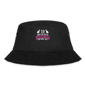 Ehrenamt Beste Ehrenamtlerin Spruch Geschenk - Bucket Hat - Schwarz - Vorne - Lela (165cm)