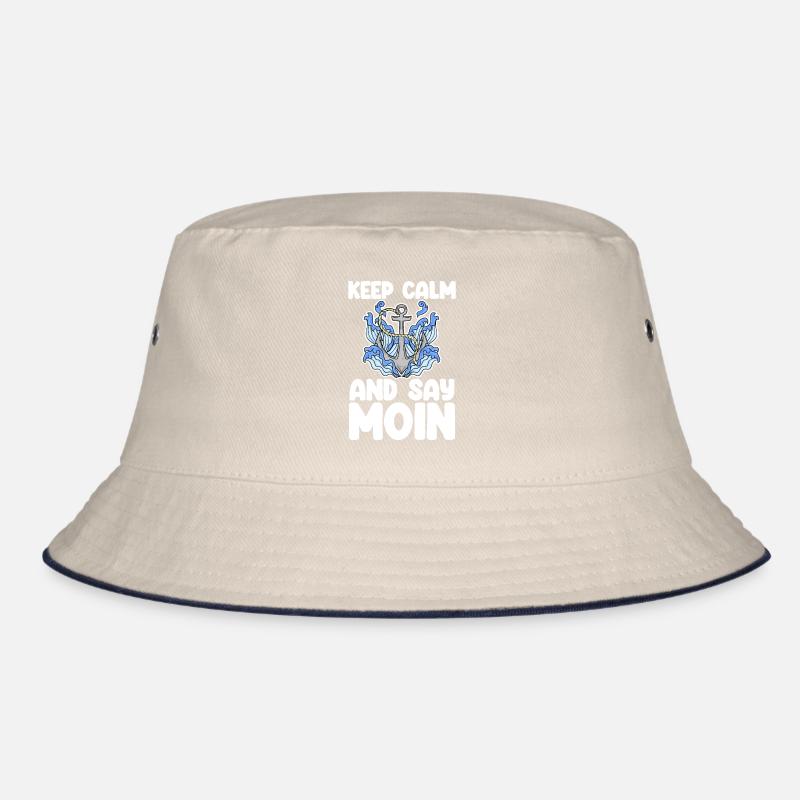 Nordsee Plattdeutsch Spruch Moin Bucket Hat