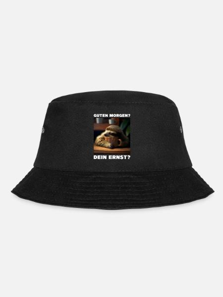 Guten Morgen - Dein Ernst? - Bucket Hat - Schwarz
