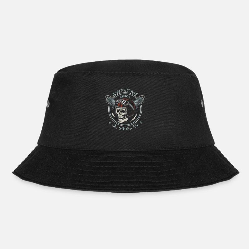 Awesome since 1965, Biker Geburtstag - Bucket Hat - Schwarz