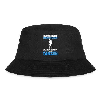 Tanzen Party Opa Großvater Musik Tänzer - Bucket Hat - Schwarz - Vorne - Lela (165cm)