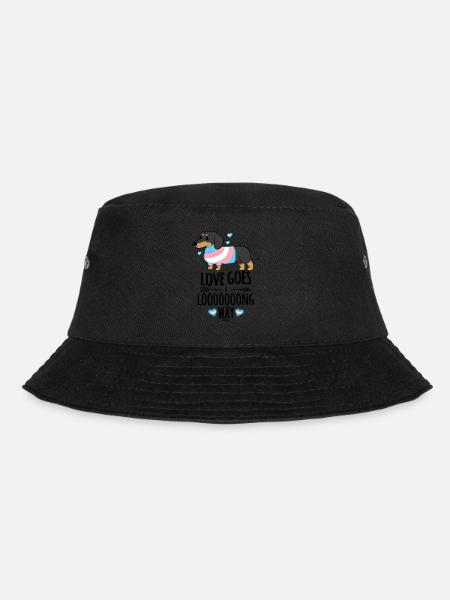 Dackel - Bucket Hat - Schwarz