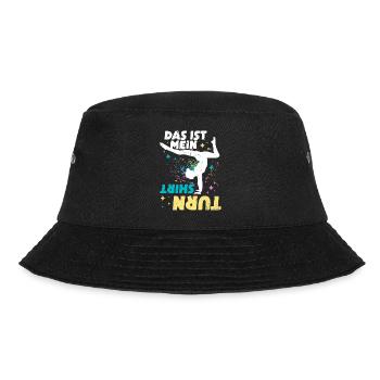 Turnen | Turnerin Gymnastik Turnen Mädchen Frauen - Bucket Hat - Schwarz - Vorne - Lela (165cm)