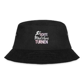 Turnen | Turnerin Gymnastik Turnen Mädchen Frauen - Bucket Hat - Schwarz - Vorne - Lela (165cm)