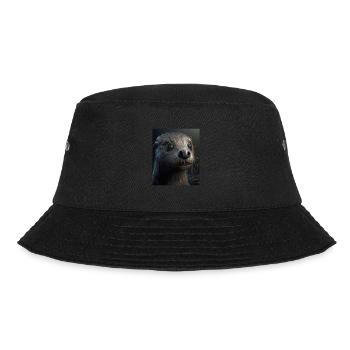 Creepy Otter Creature Spooky Zombie Otter - Bucket Hat - Schwarz - Vorne - Lela (165cm)