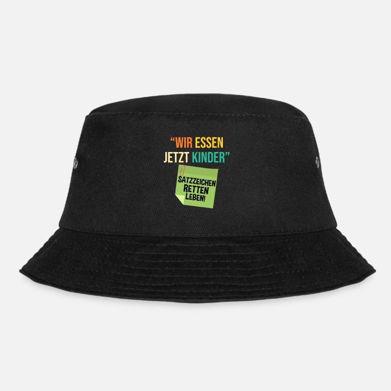 Wir Essen Jetzt Kinder - Bucket Hat - Schwarz