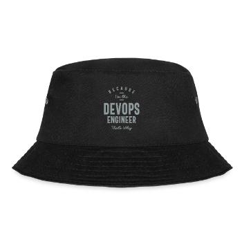 Devops Engineer Funny Job Occupation - Bucket Hat - black - Front - Lela (165cm)