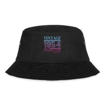 Vintage Jahrgang 1954 69. Geburtstag Geschenk Frau - Bucket Hat - Schwarz - Vorne - Lela (165cm)