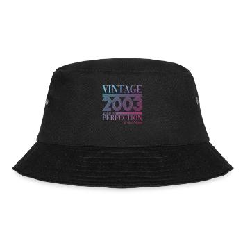 Vintage vintage 2003 20th birthday gift woman - Bucket Hat - black - Front - Lela (165cm)