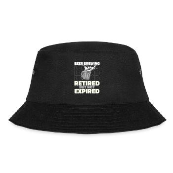 Hobby Brewer Beer Craft Beer Retired - Bucket Hat - black - Front - Lela (165cm)