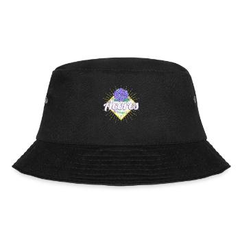 Azoren Retro Hortensienblüte Insel Portugal - Bucket Hat - Schwarz - Vorne - Lela (165cm)