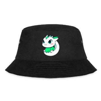 Cartoon Drache Feuer Fantasie Comic Drachen 4 - Bucket Hat - Schwarz - Vorne - Lela (165cm)