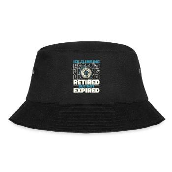 Eisklettern Im Ruhestand - Bucket Hat - Schwarz - Vorne - Lela (165cm)